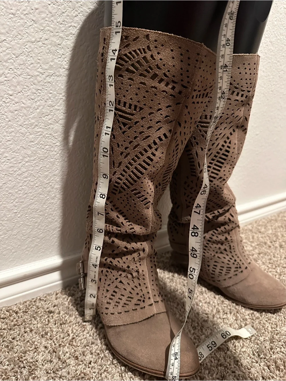Naughty Monkey Knee Boots - Taupe